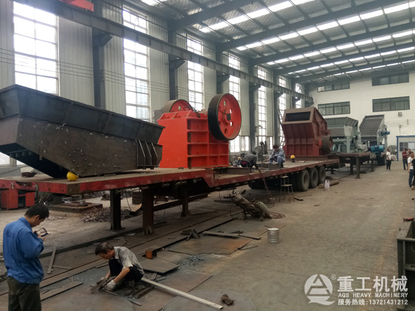 顎破+反擊破組成的移動打砂系統 顎破+反擊破組成的移動打砂系統