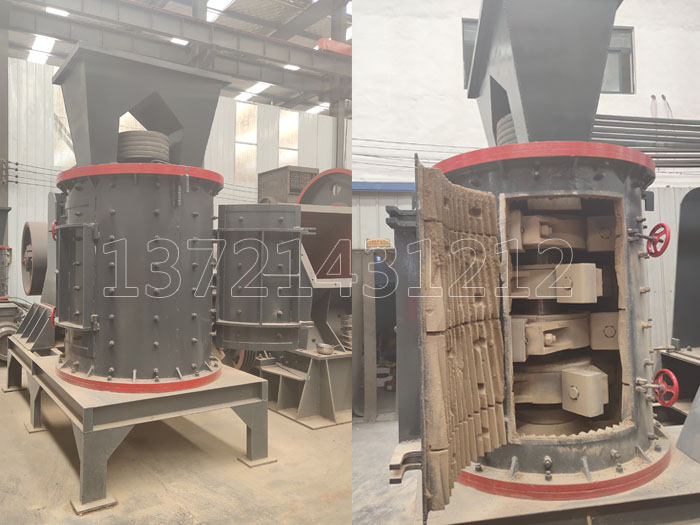 1250立軸破碎機電機配多大?產量多少?